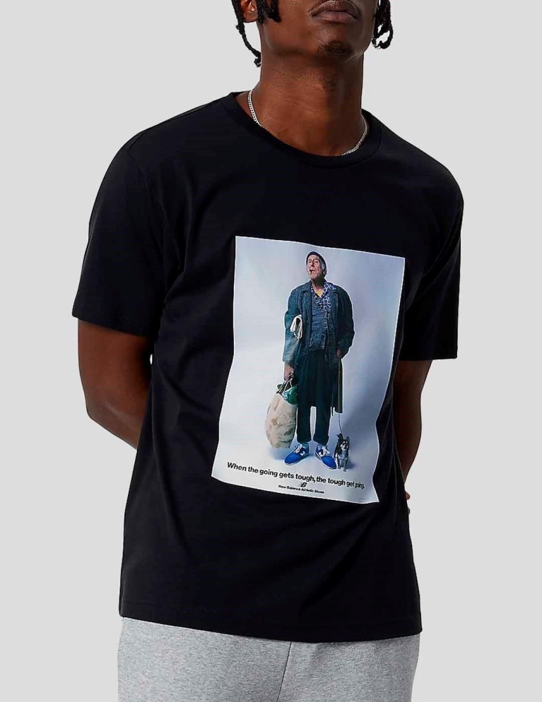 T-shirt NEW BALANCE nonno tee nero